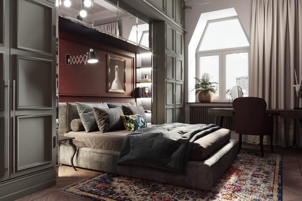 APARTMENT IN HISTORICAL ART CHIC STYLE. Interior Design & 3D Rendering | Alena Bulataya Design Buro