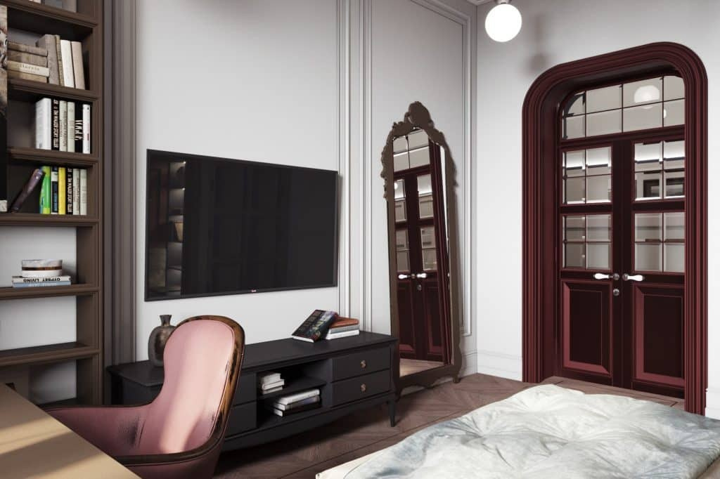 APARTMENT IN HISTORICAL ART CHIC STYLE. Interior Design & 3D Rendering | Alena Bulataya Design Buro
