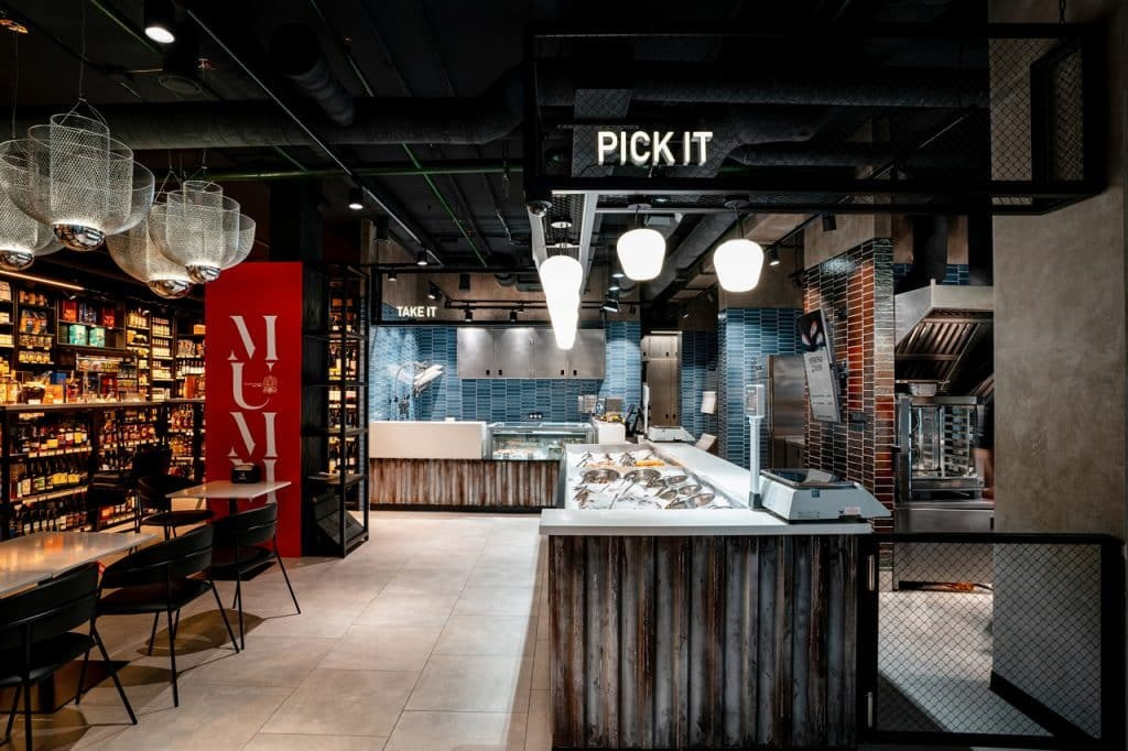 “JOHN DORY” FISH SHOP. Interior Design & 3D Rendering | Alena Bulataya Design Buro