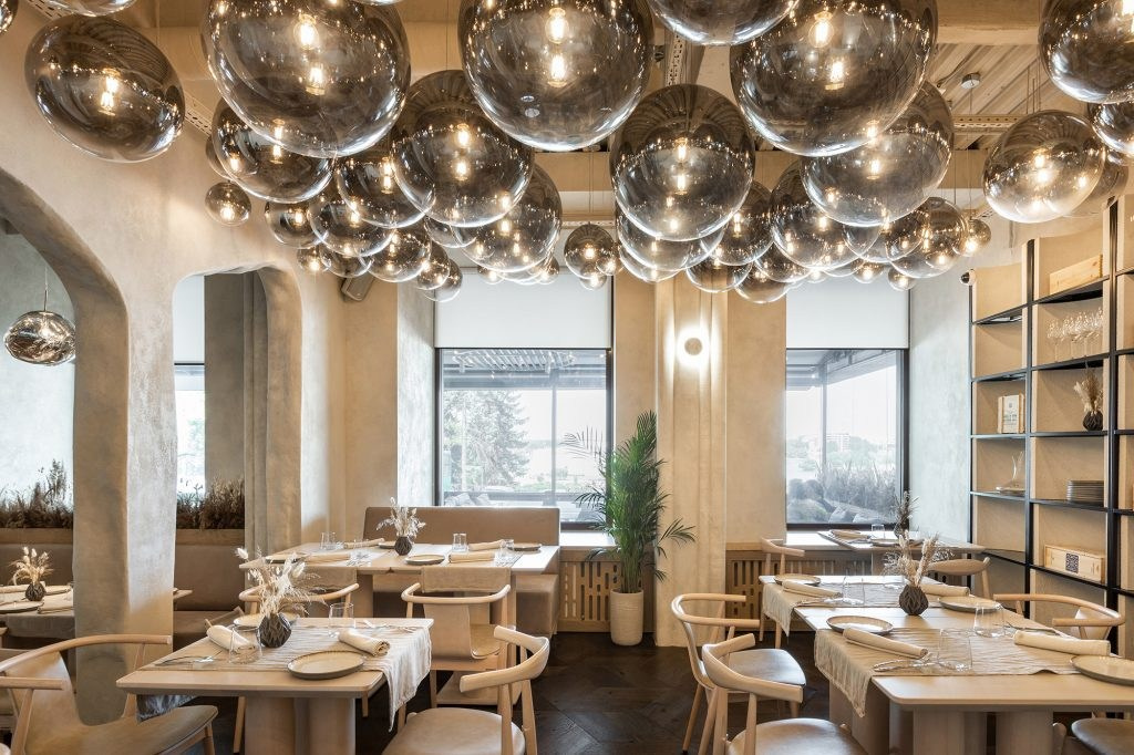 MARBL RESTAURANT. Interior Design & 3D Rendering | Alena Bulataya Design Buro