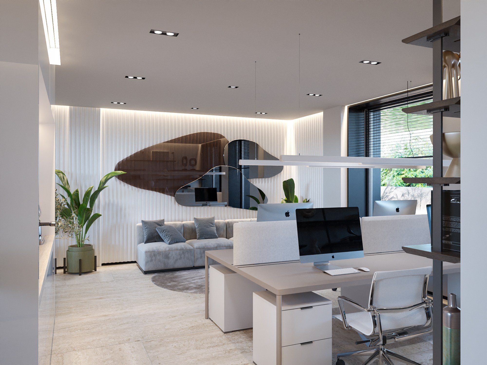 ROOF FLOOR MEDICAL CLINIC IN DUBAI. Interior Design & 3D Rendering | Alena Bulataya Design Buro