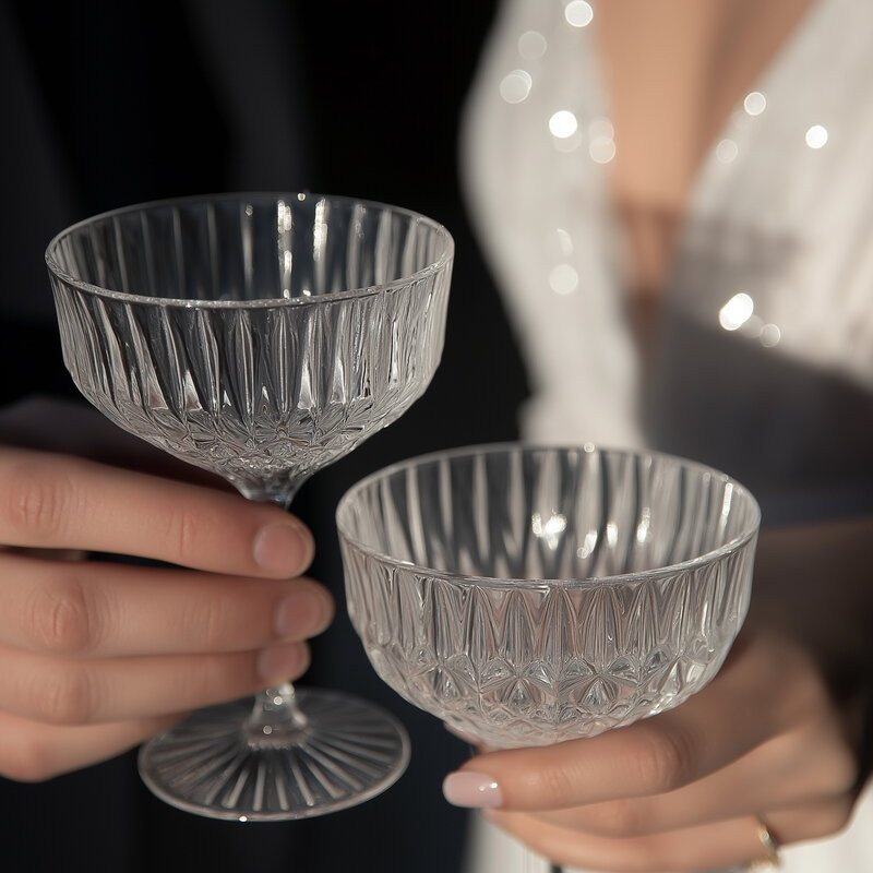 Luxury wedding toast detail in Italy