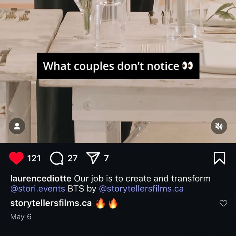 Preferred Vendor Partnership. Storytellers Films — Candid Wedding Videographer & Photographer in Toronto, Ontario and beyond