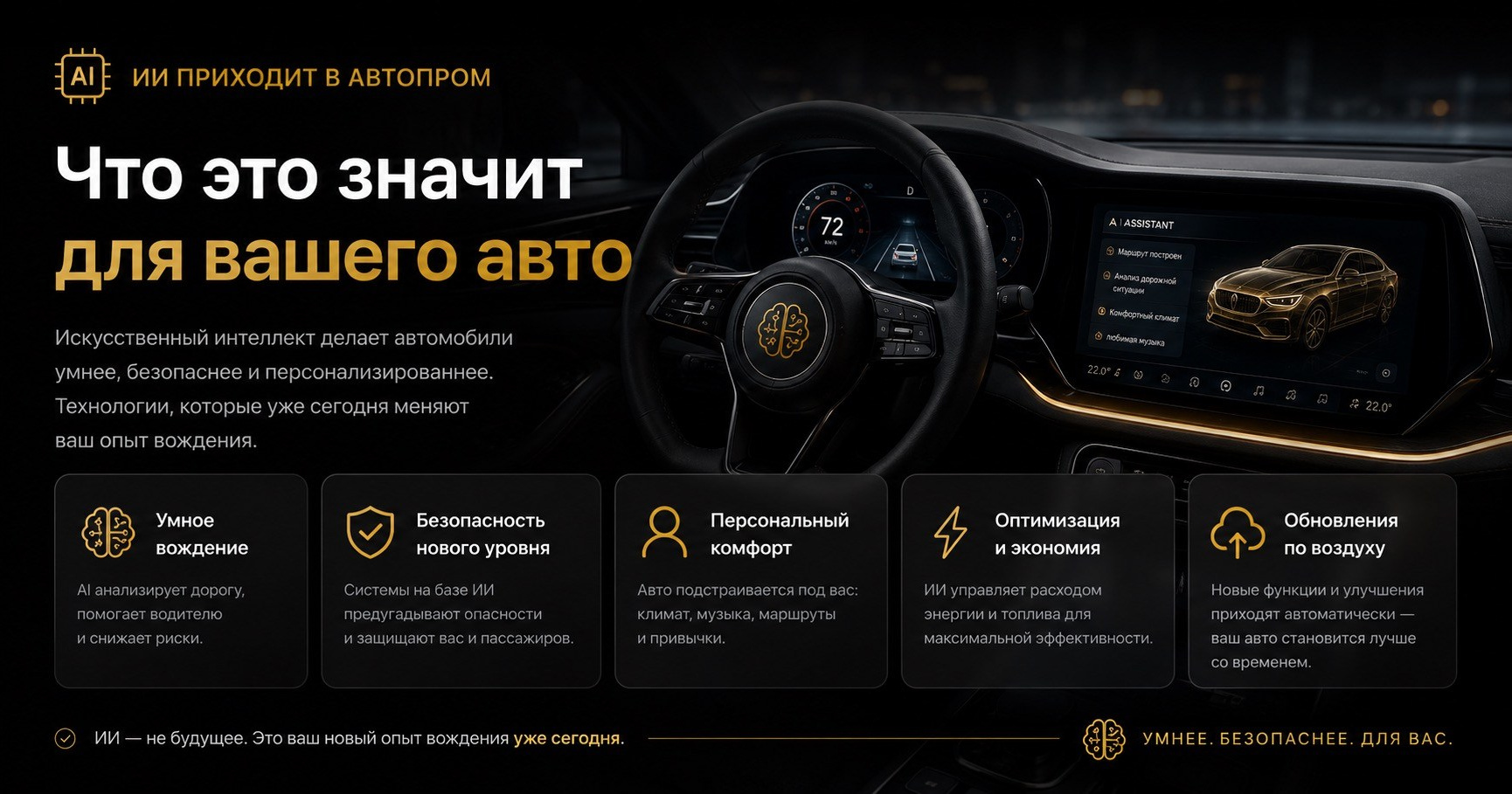 ИИ приходит в автопром: как искусственный интеллект меняет автомобили Кишинев