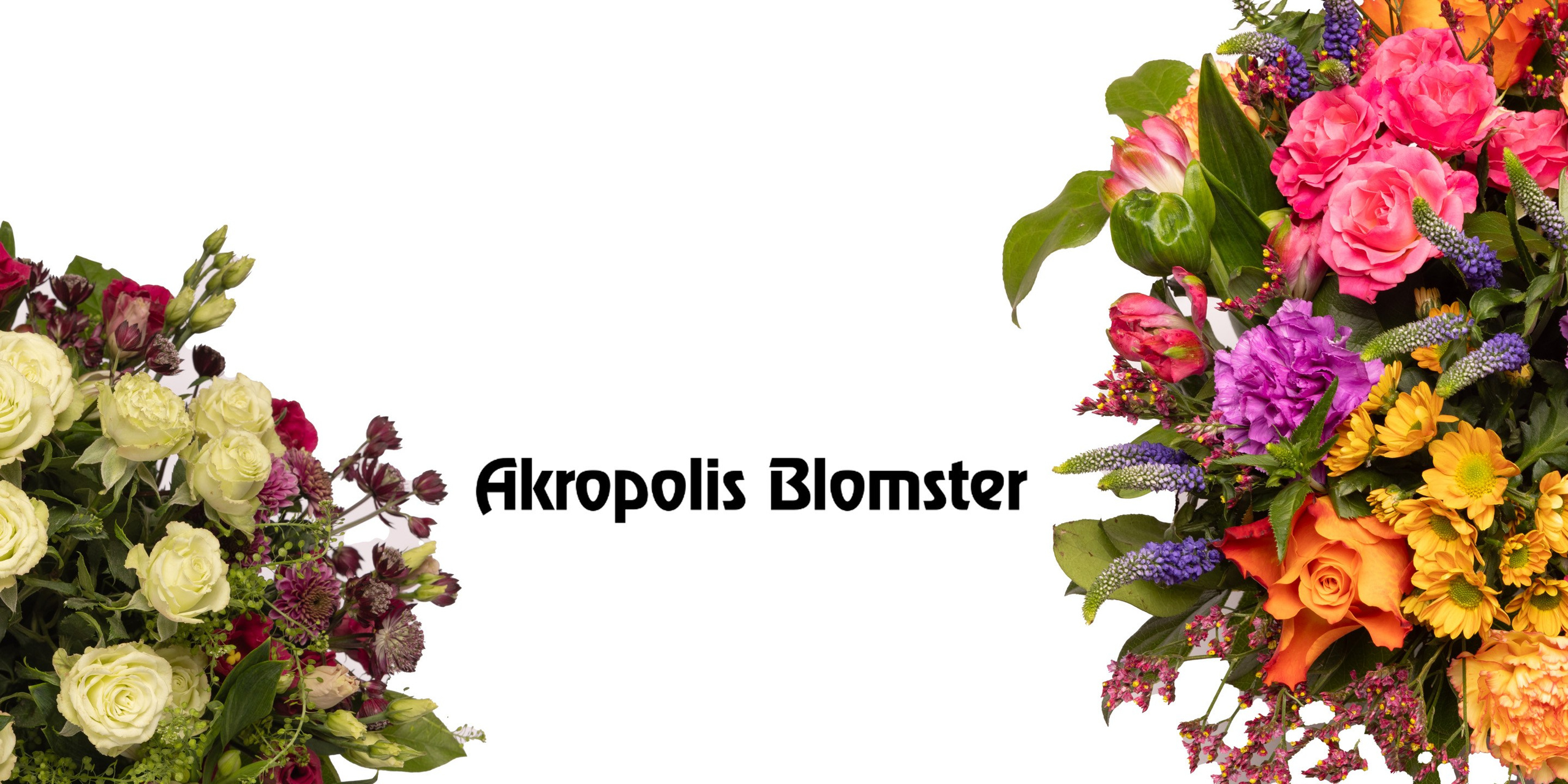 Akropolis Blomster tilbyder levering med Wolt – få blomster og gavekurve hurtigt og nemt leveret i Aarhus.