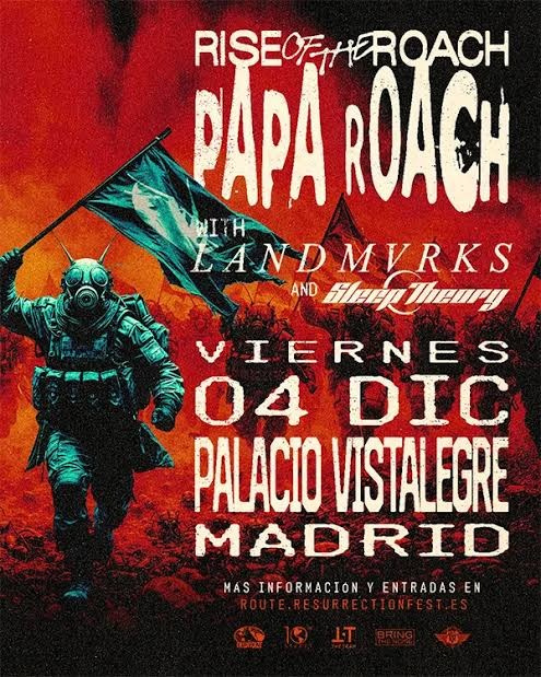 Papa Roach en Madrid 2026: su único concierto en España este año | FOTKAI