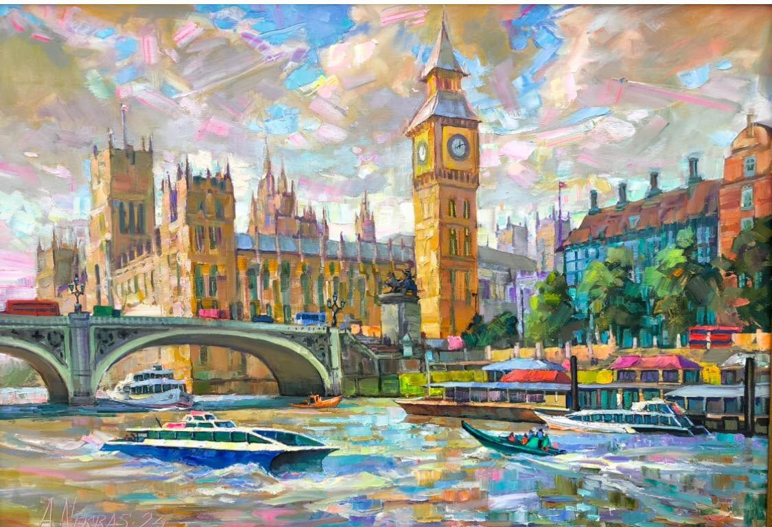 Exhibition at Wingfield Barns. Andriy Nekrasov artist