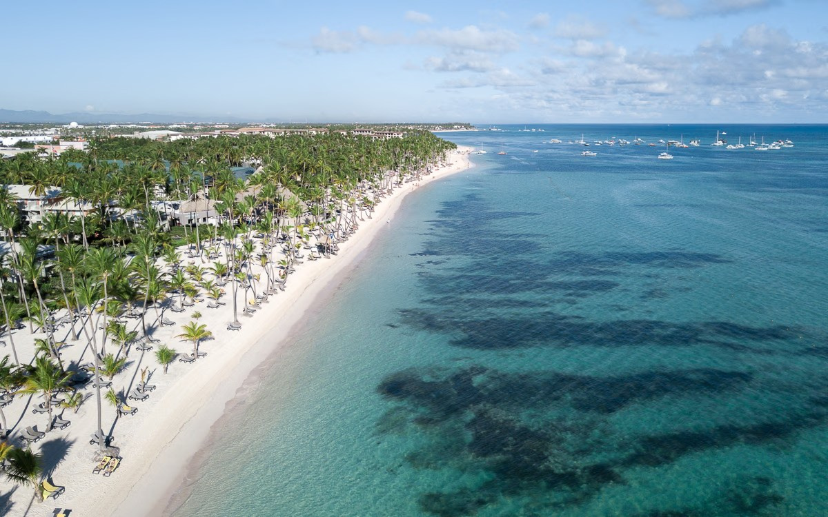 Bavaro beach Dominican Republic by drone