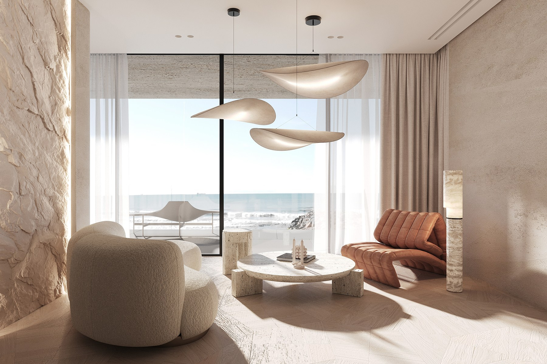 WHITE VILLA IN DUBAI. Interior Design & 3D Rendering | Alena Bulataya Design Buro