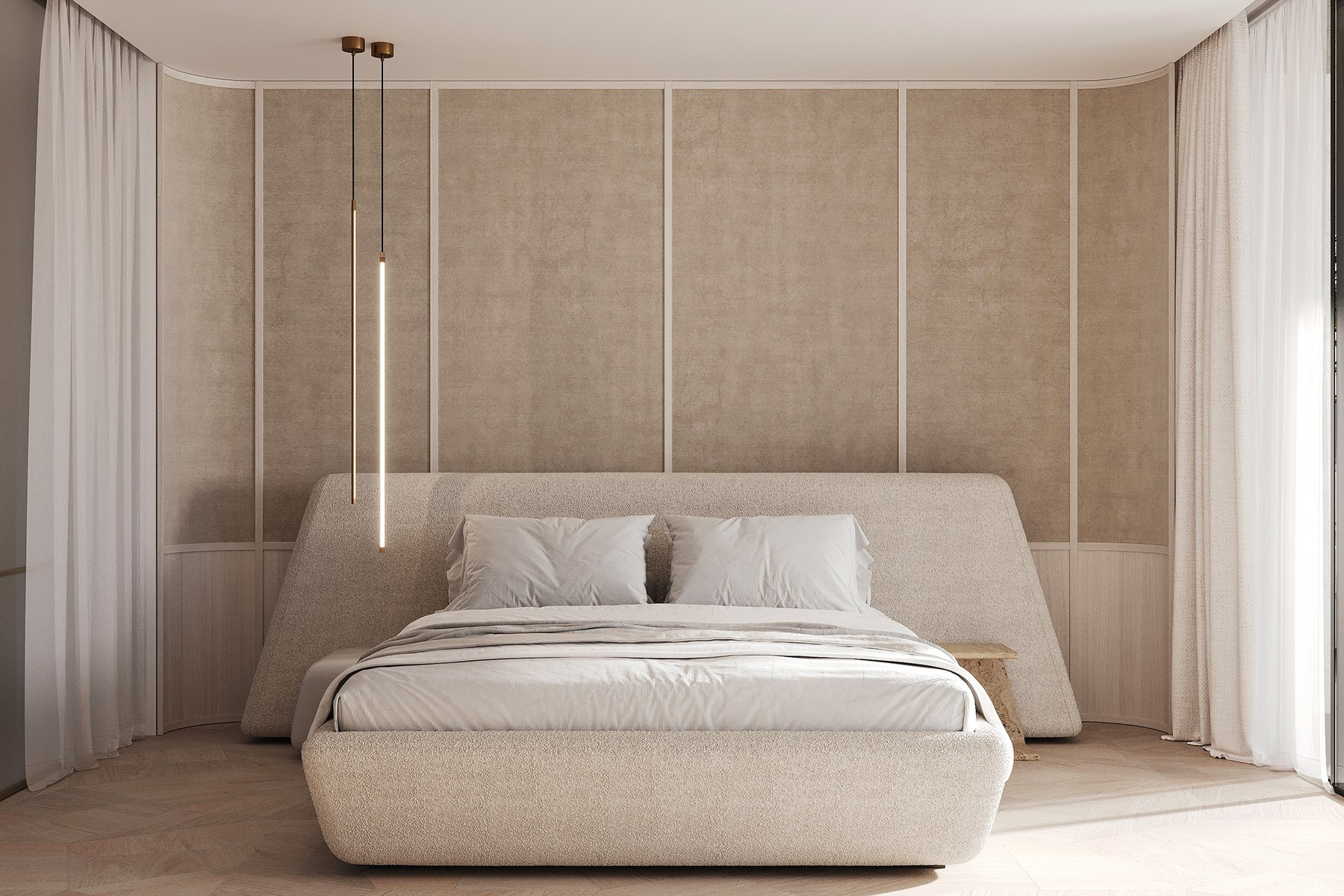 WHITE VILLA IN DUBAI. Interior Design & 3D Rendering | Alena Bulataya Design Buro