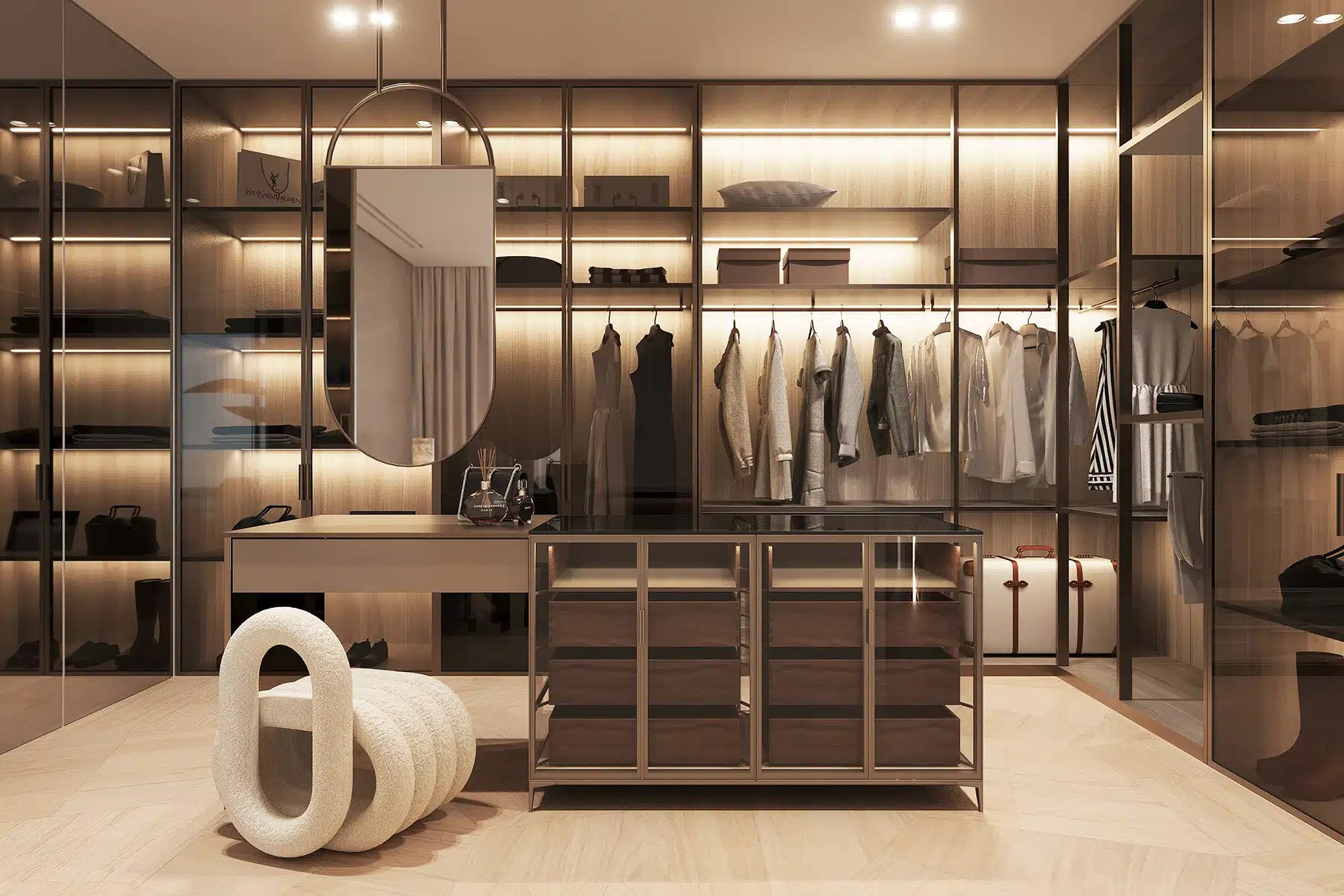 WHITE VILLA IN DUBAI. Interior Design & 3D Rendering | Alena Bulataya Design Buro