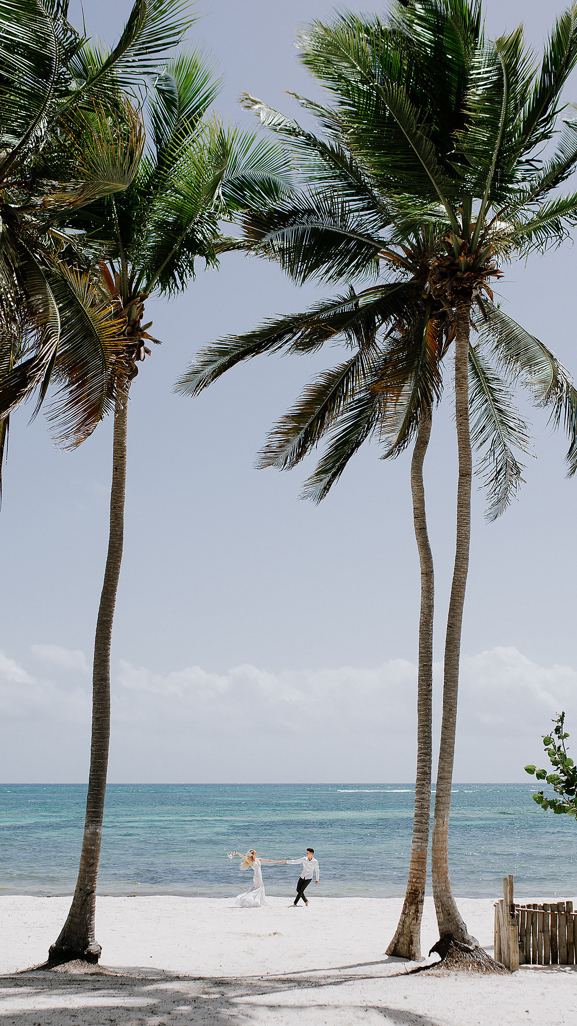Intimate wedding ceremony at private beach Punta Cana