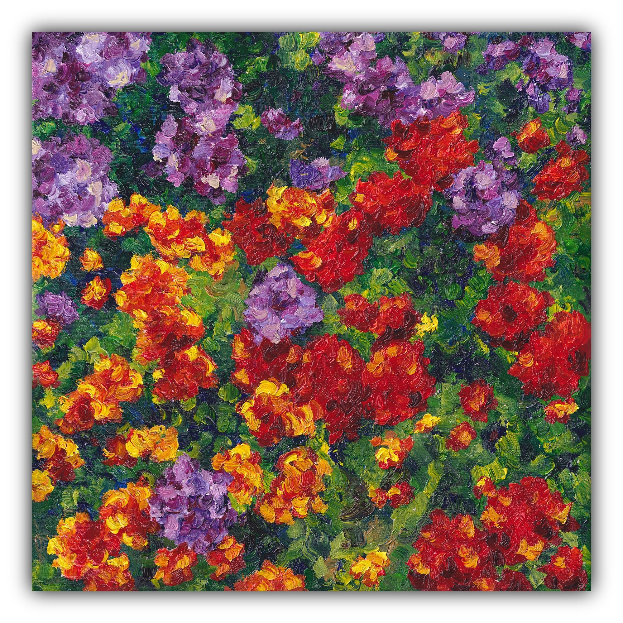 Flower garden #2. Evgeniia Bychina, artiste-peintre