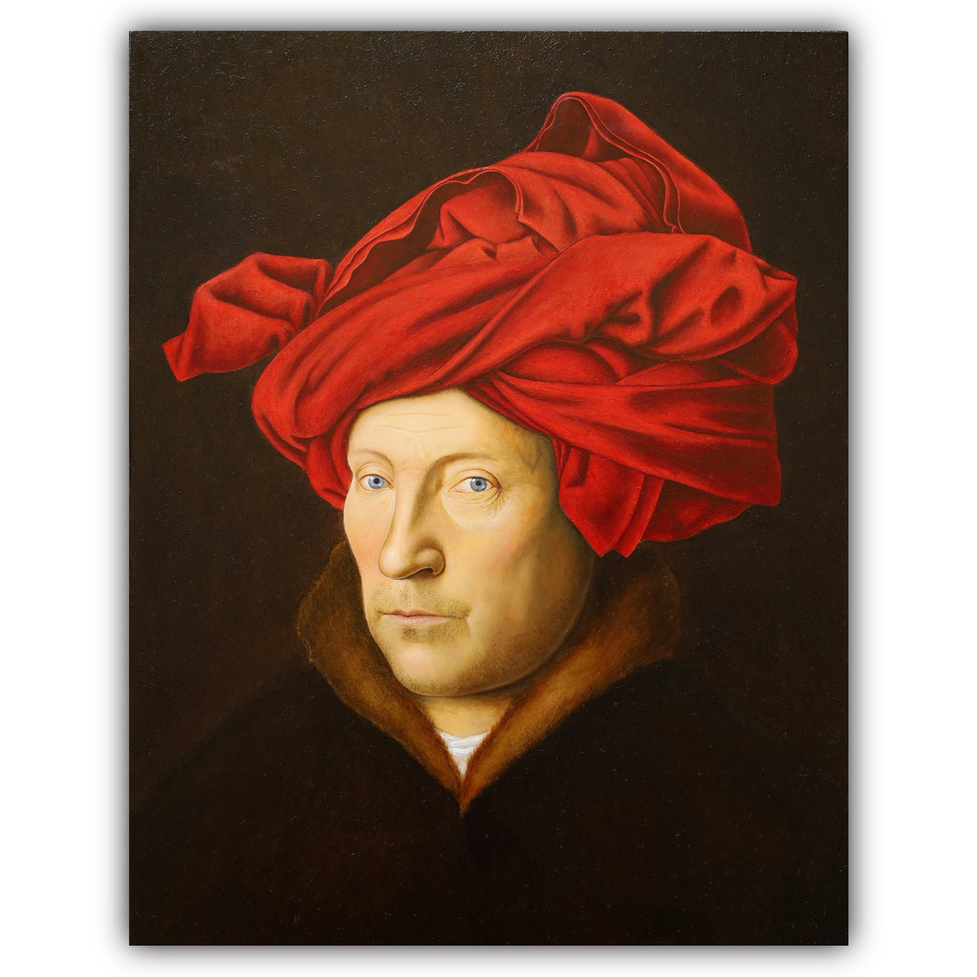 « Portrait de l’homme à turban rouge » de Van Eyck. Evgeniia Bychina, artiste-peintre