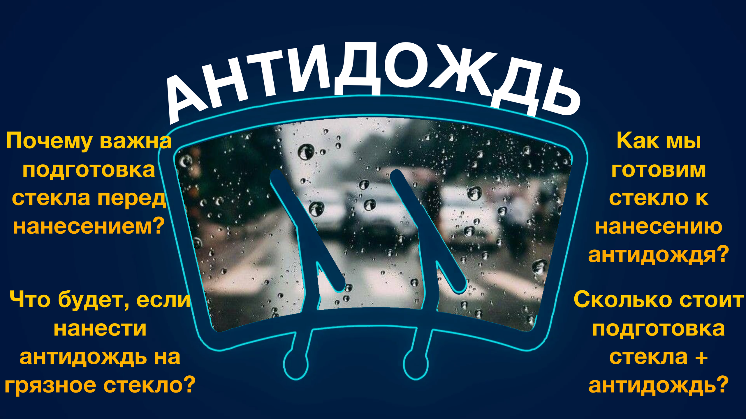 Сколько стоит антидождь нанести ? Кишинев Полировка стекла