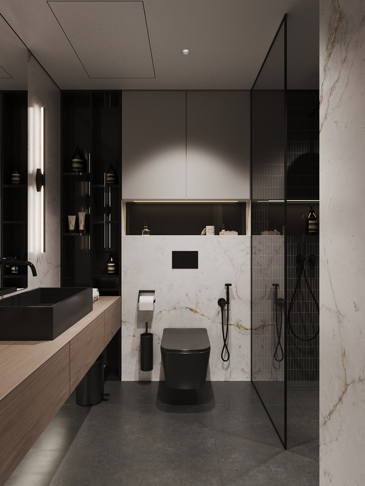 APARTMENT WITH BURJ KHALIFA VIEW. Дизайн интерьера и 3D-визуализация | AB Design Buro