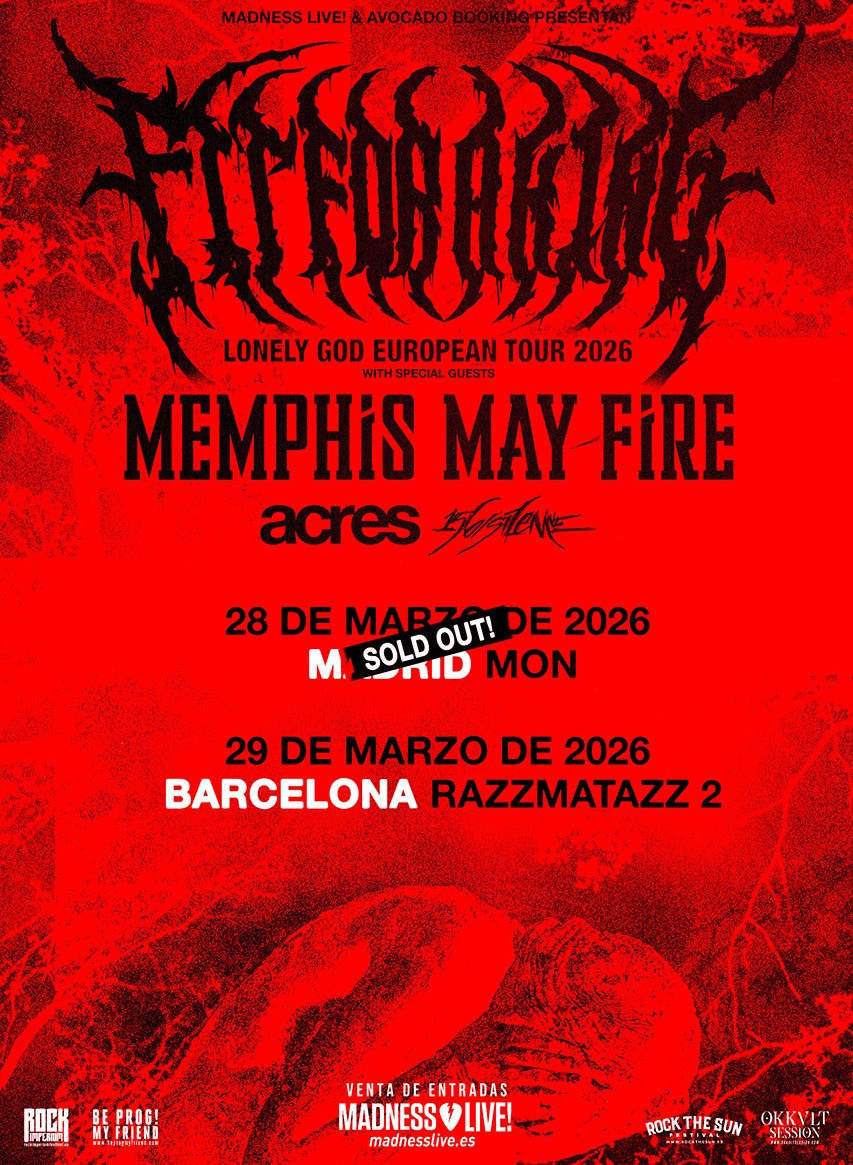 Fit For A King в Испании 2026 — metalcore тур в Мадриде и Барселоне | FOTKAI