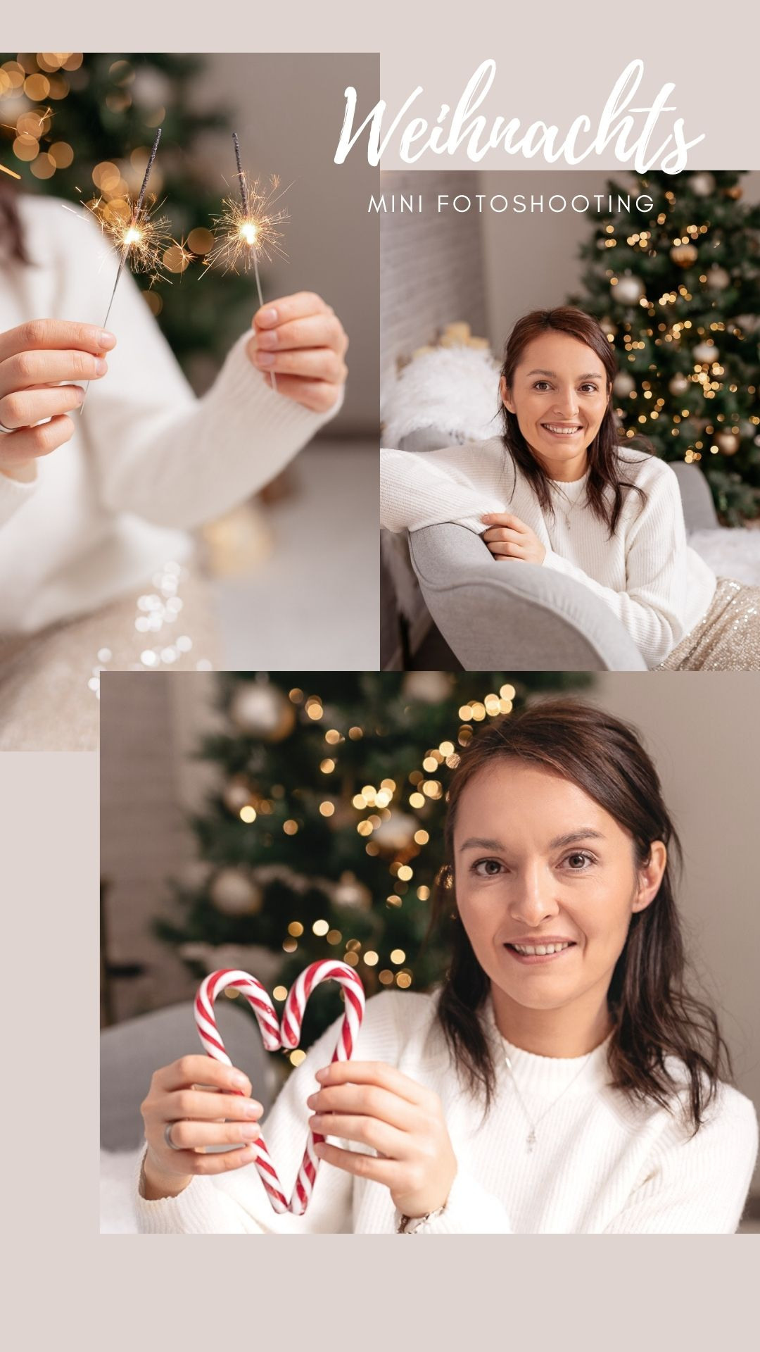 Weihnachtsmini Fotoshooting. Newbornphoto in Duesseldorf
