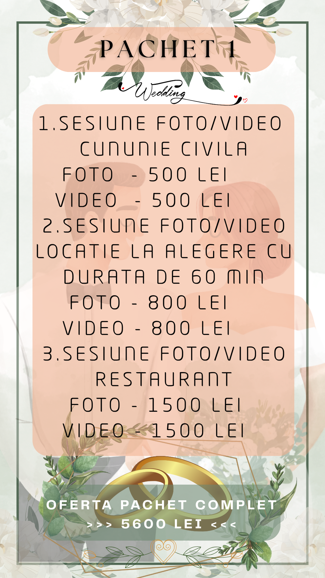 Services. Iacob Ciprian FOTOGRAF - VIDEOGRAF