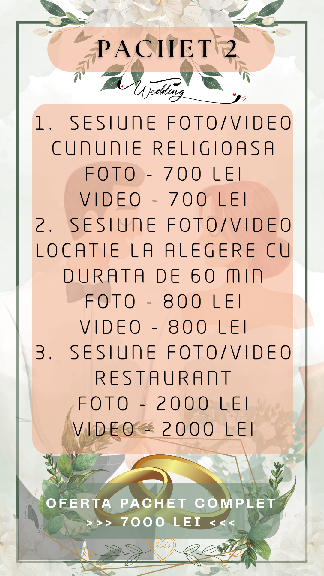 Services. Iacob Ciprian FOTOGRAF - VIDEOGRAF