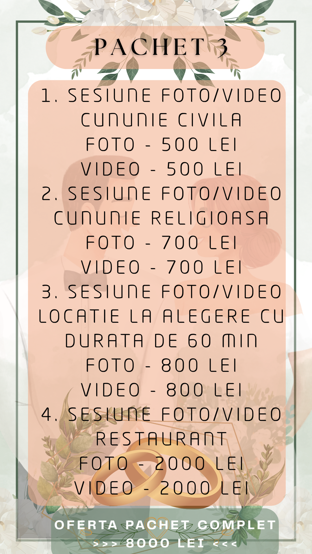 Services. Iacob Ciprian FOTOGRAF - VIDEOGRAF