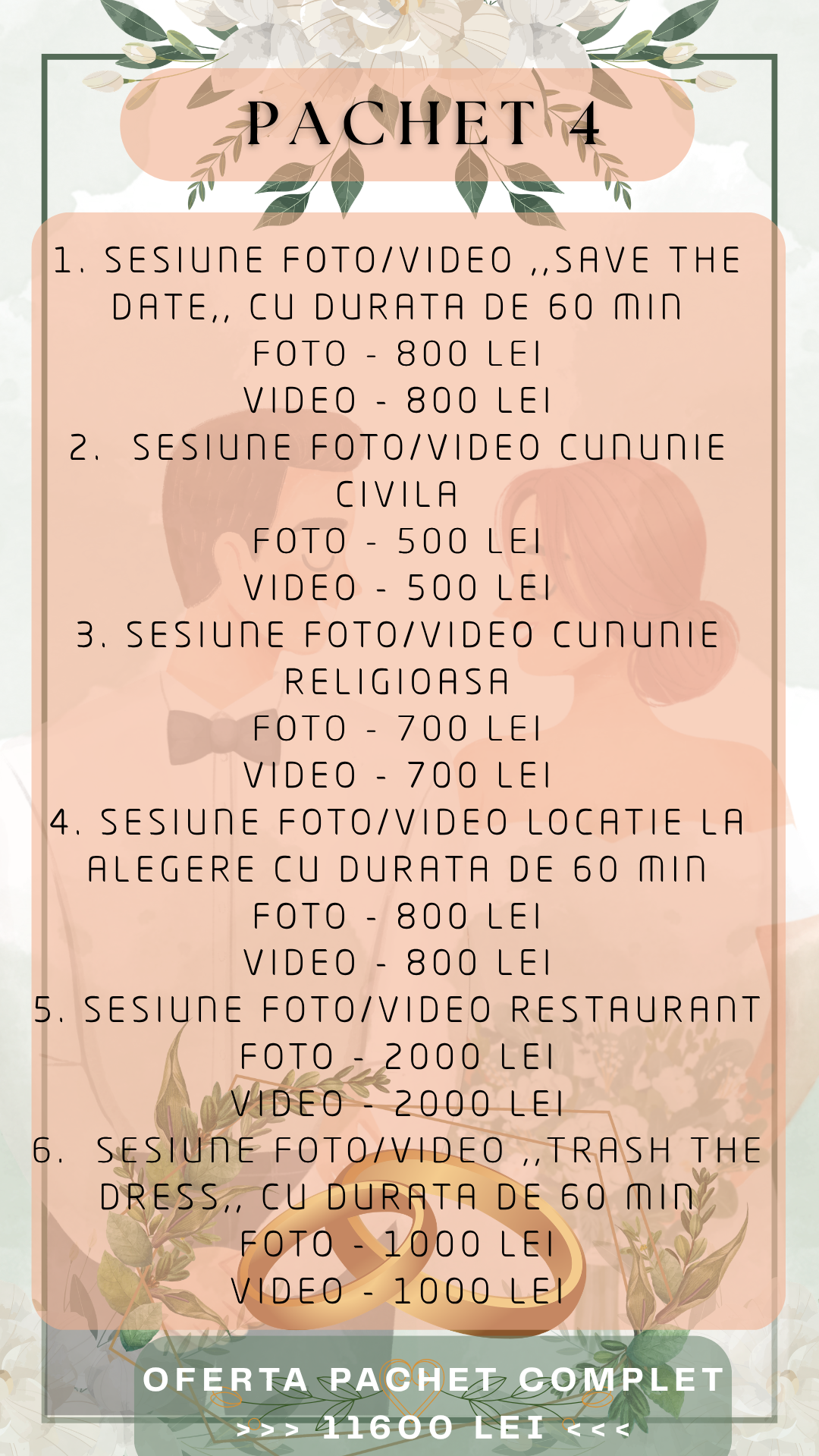 Services. Iacob Ciprian FOTOGRAF - VIDEOGRAF