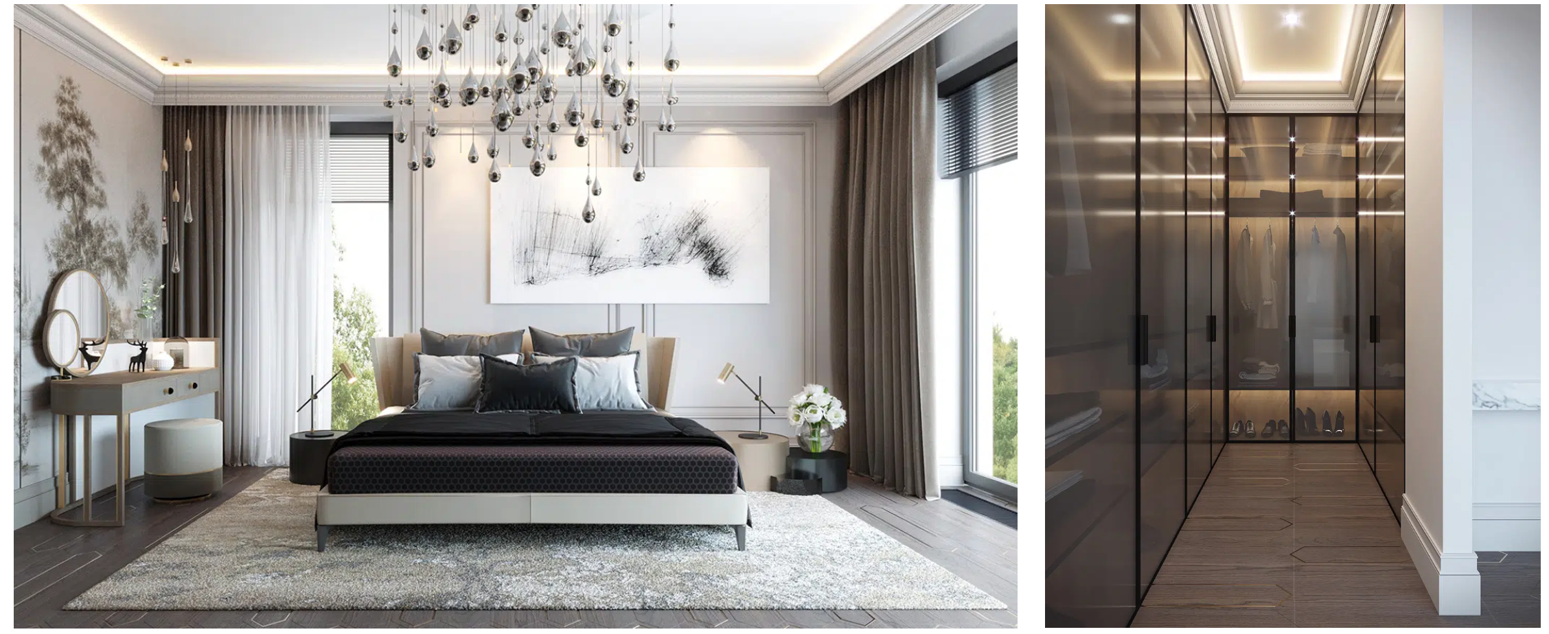 ART DECO HOUSE. Interior Design & 3D Rendering | Alena Bulataya Design Buro