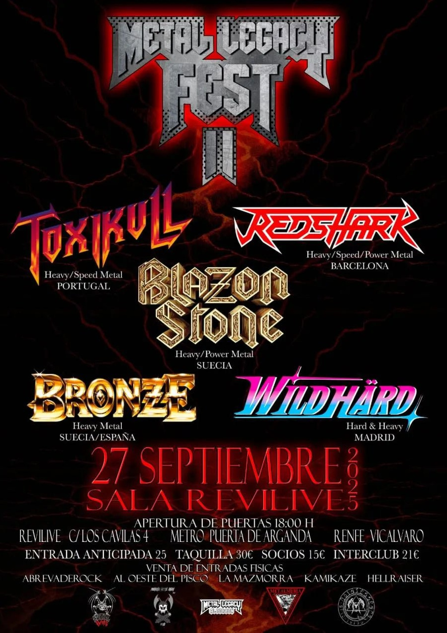 Rock and Metal Concert Calendar in Spain — September 2025 | FOTKAI