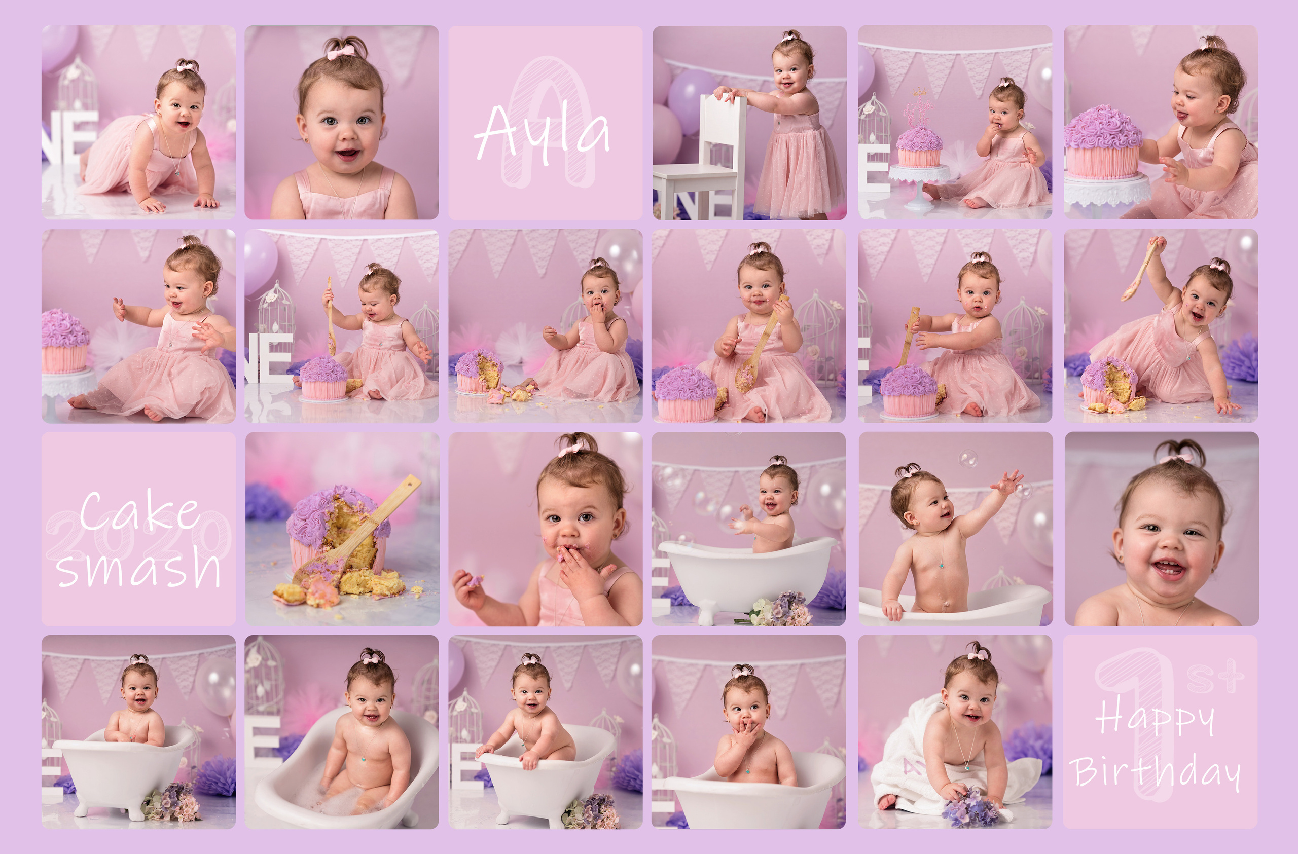 Alya’s cake smash photo shoot. Newborn and family photographer. Hills District. Sydney