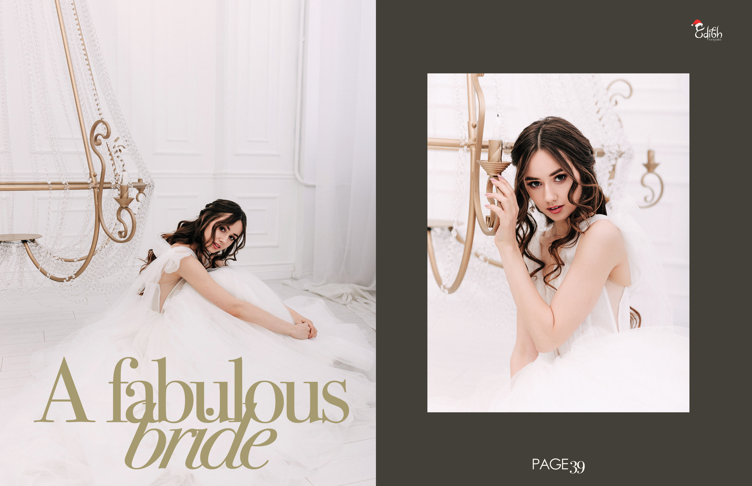 The Christmas issue of Edith Magazine with my fabulous Victoria!. Wedding and family photographer