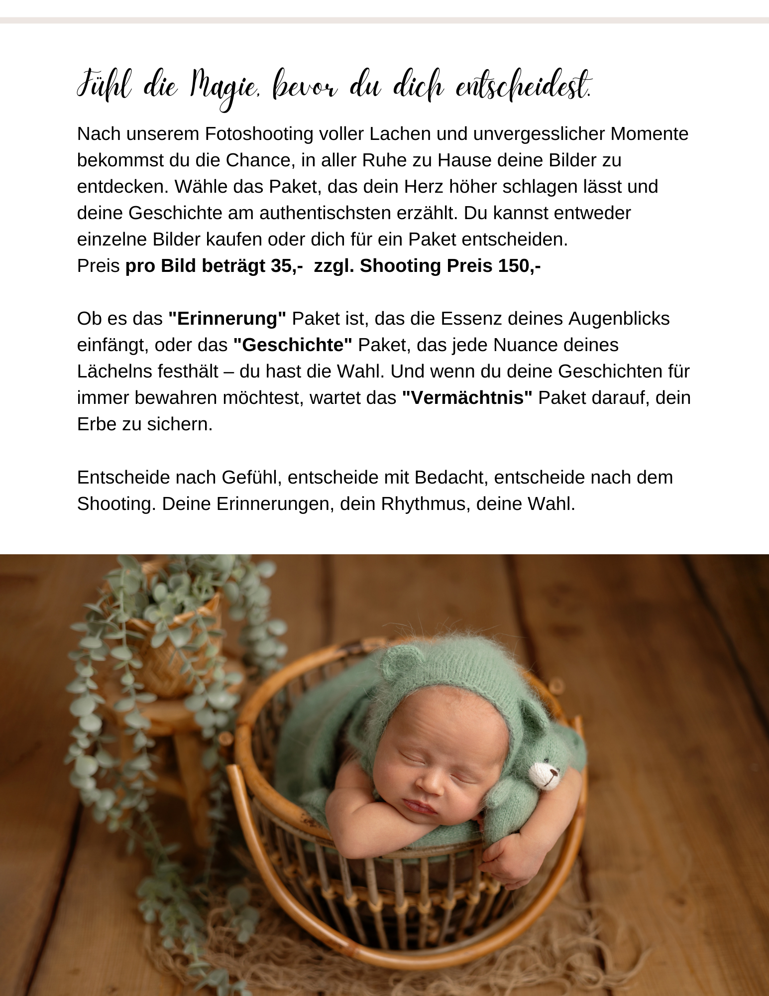 Babyfotografie Preise. Baby- und Familienfotografin in Iserlohn Swetlana Benner