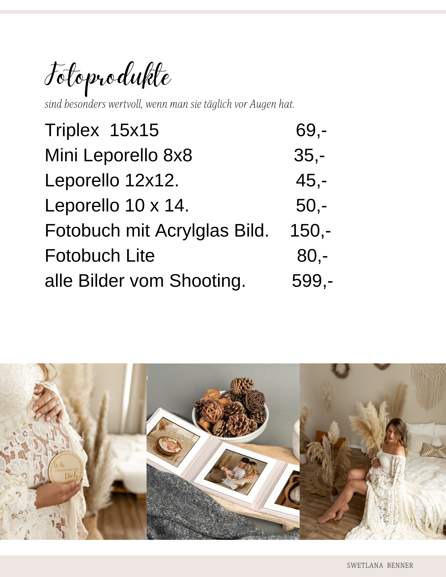 Babyfotografie Preise. Baby- und Familienfotografin in Iserlohn Swetlana Benner