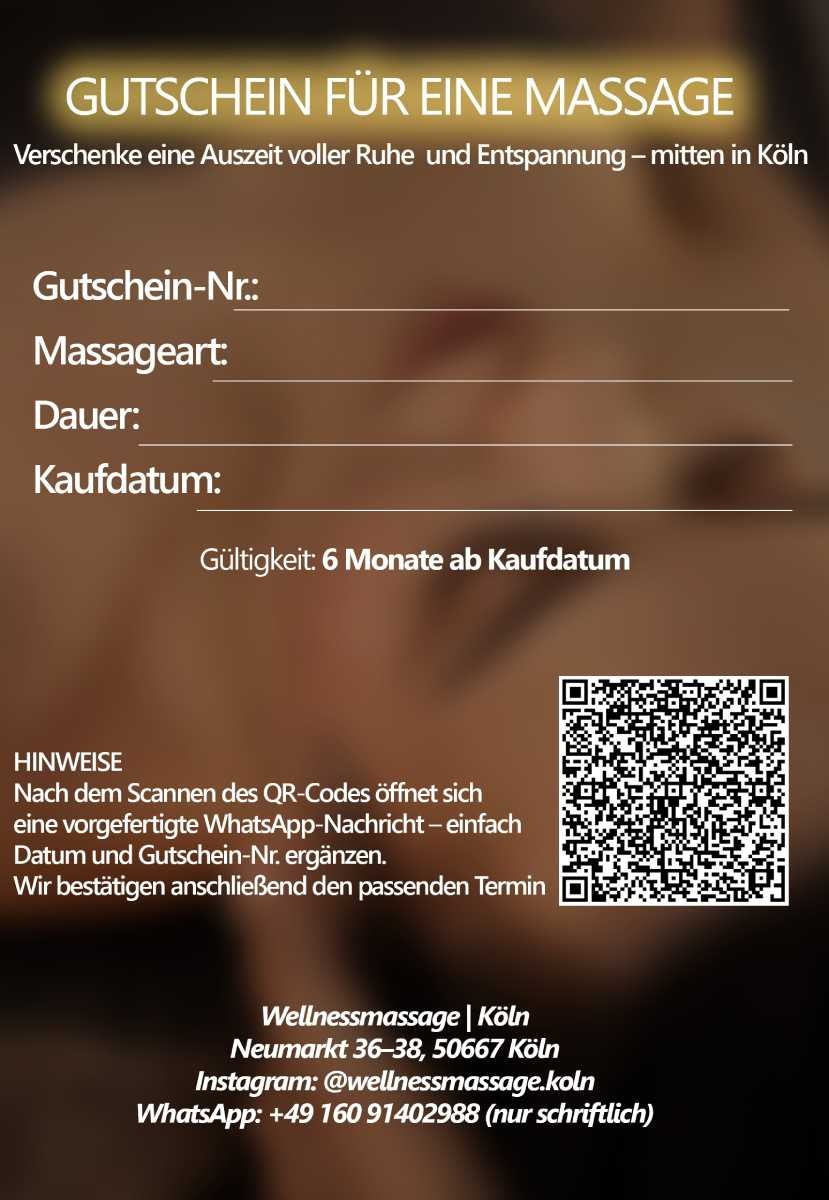 Wellnessmassage & Massage Köln – Entspannung, Rückenmassage & Aromaölmassage