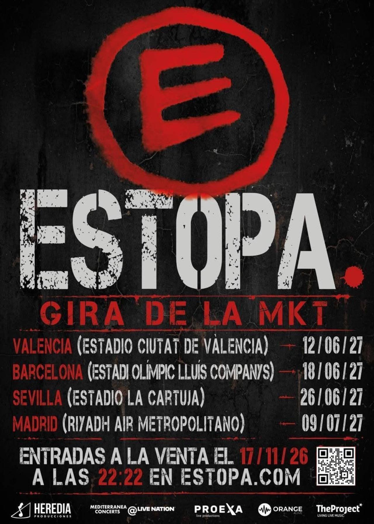Estopa anuncia cuatro conciertos en estadios en 2027 para celebrar «La Maketa» | FOTKAI