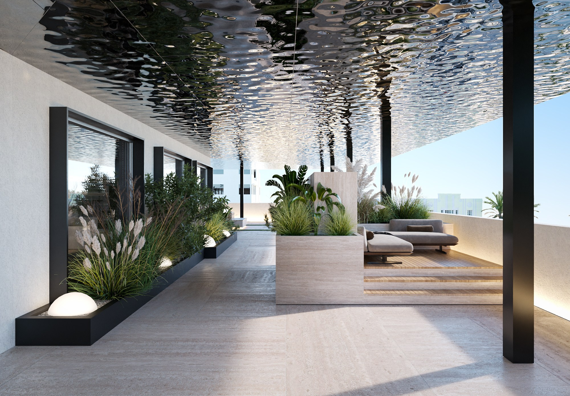 ROOF FLOOR MEDICAL CLINIC IN DUBAI. Interior Design & 3D Rendering | Alena Bulataya Design Buro