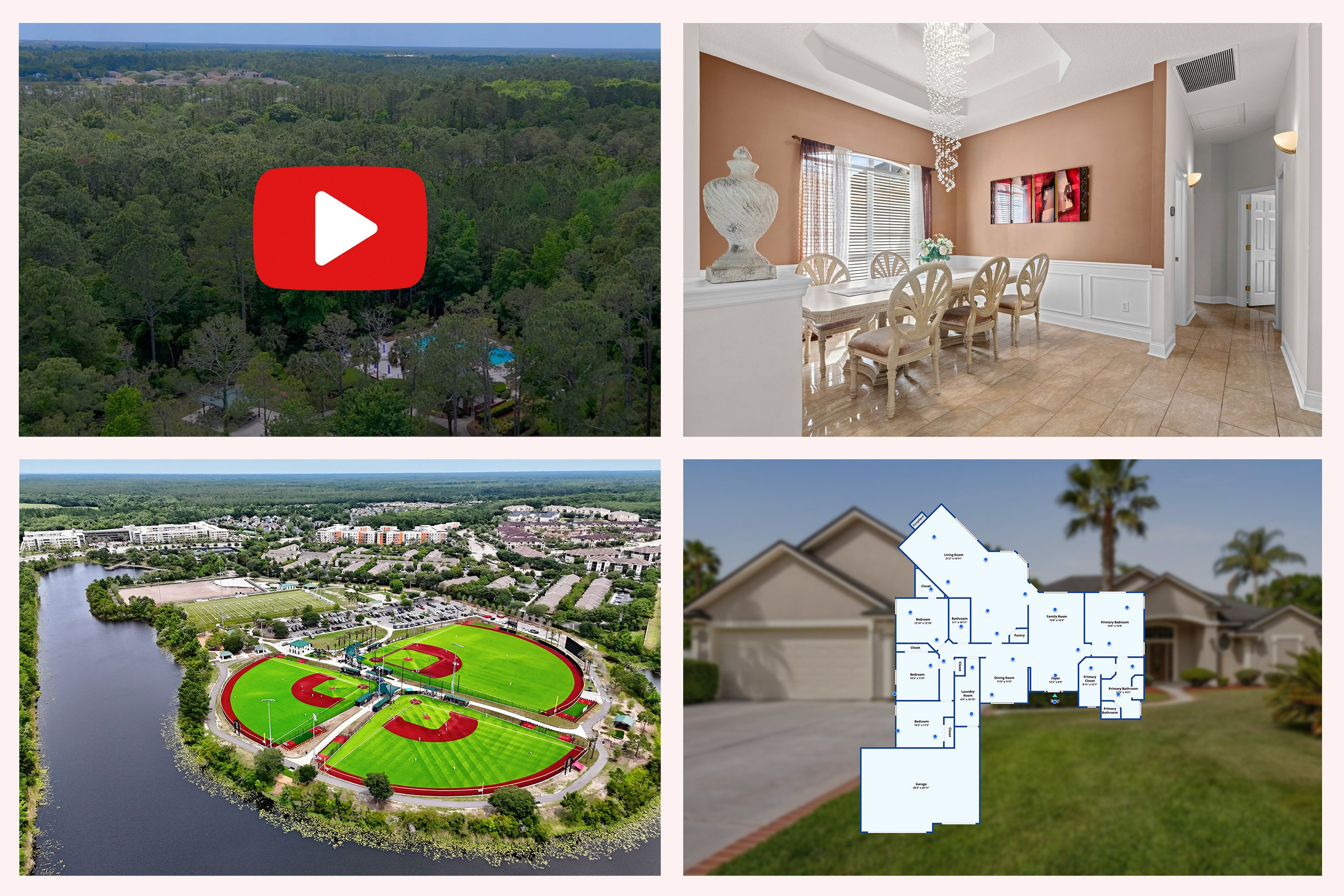 Comprehensive property package with photo, drone, and floor plan