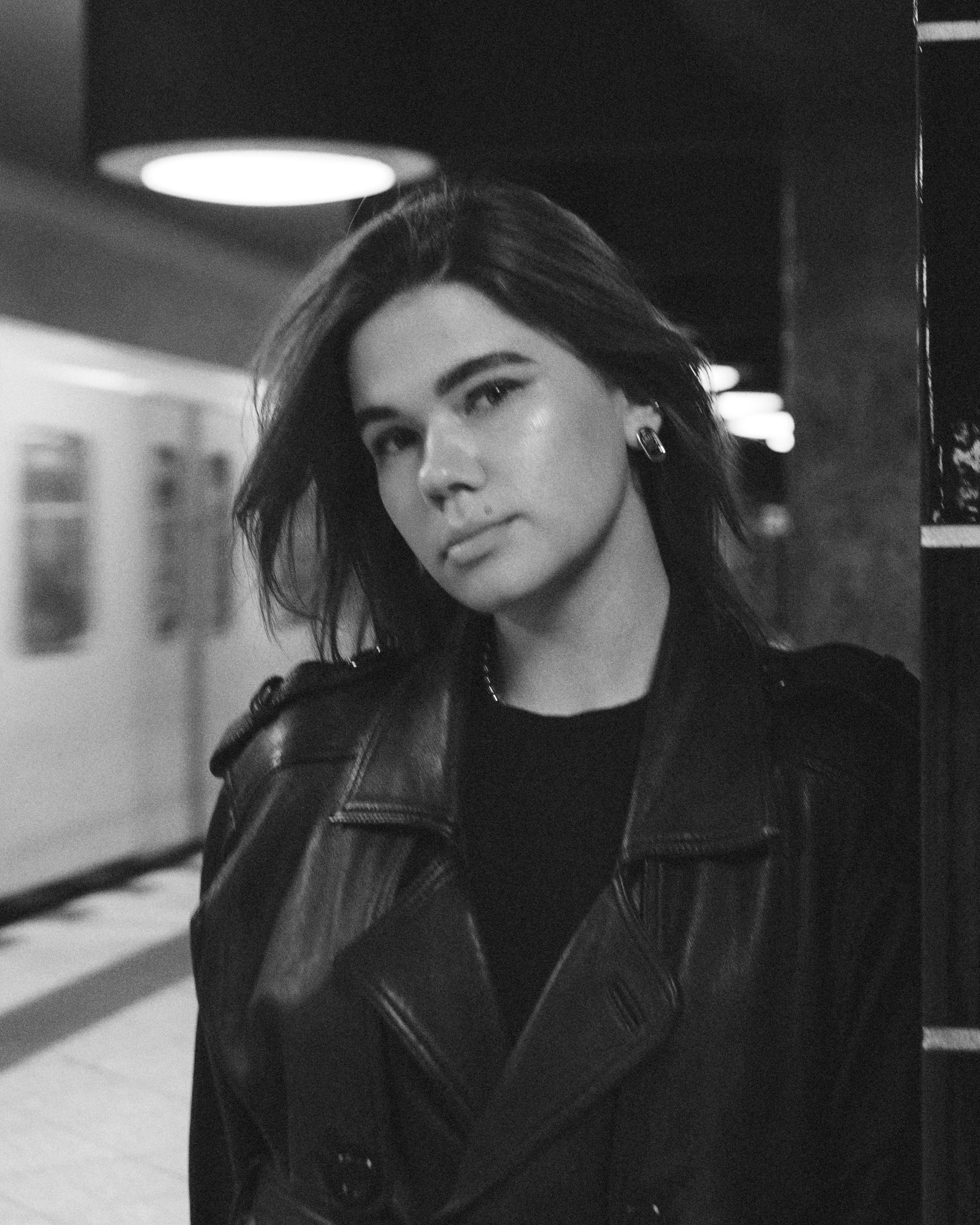 Portrait of Berlin-based photographer Anastasiia Kalinkina in an urban setting