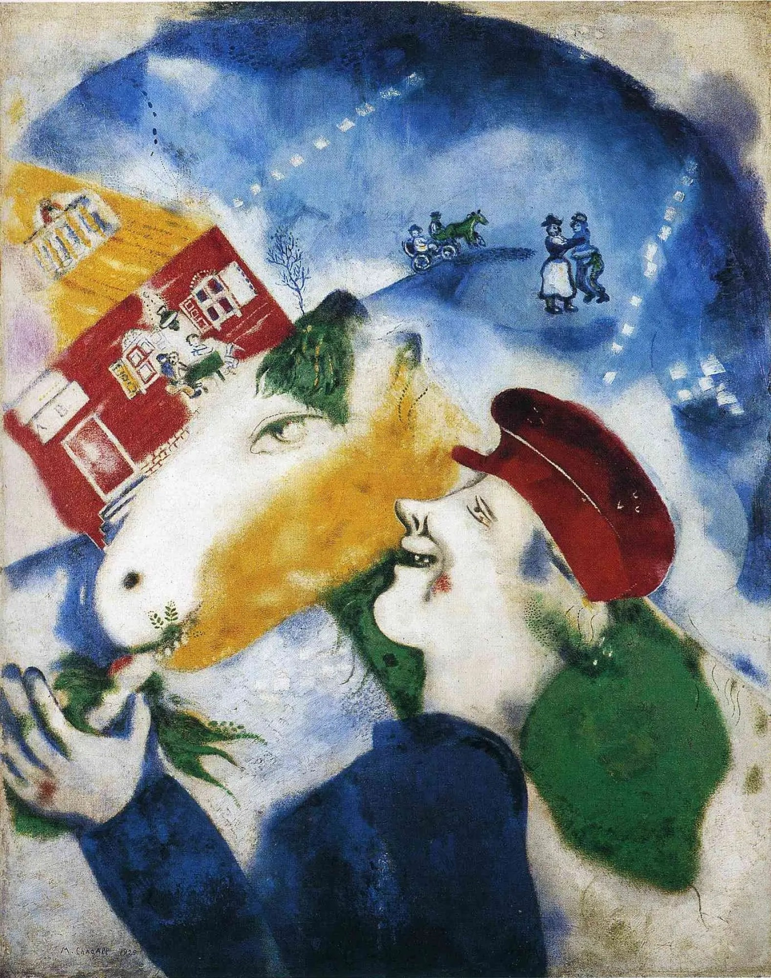 Peasant life, Marc Chagall, Painting, 1925, 101×80 cm