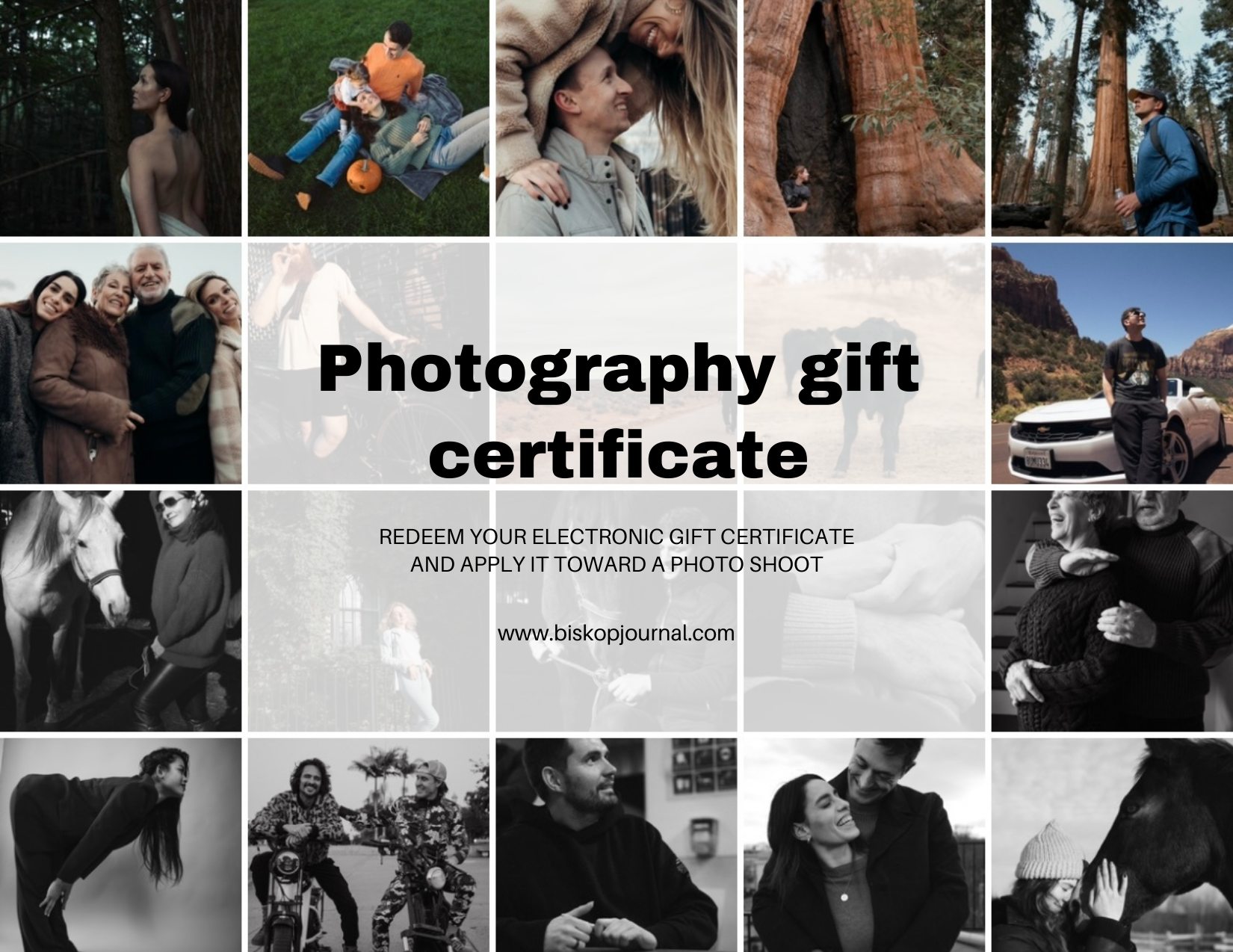 Photography Gift Certificates in Boston & New England