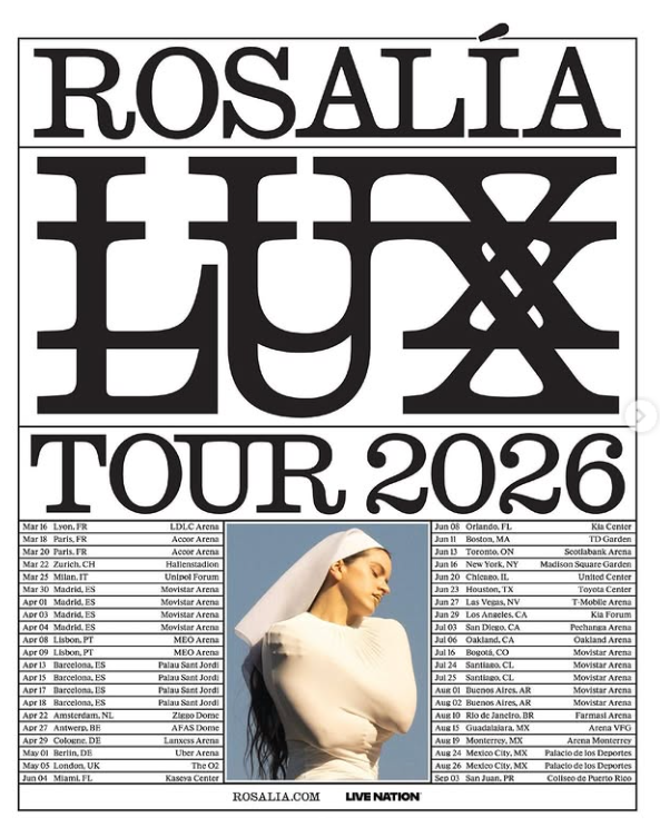 Rosalía запускает масштабный LUX Tour 2026: восемь концертов в Испании и предварительная продажа билетов | FOTKAI