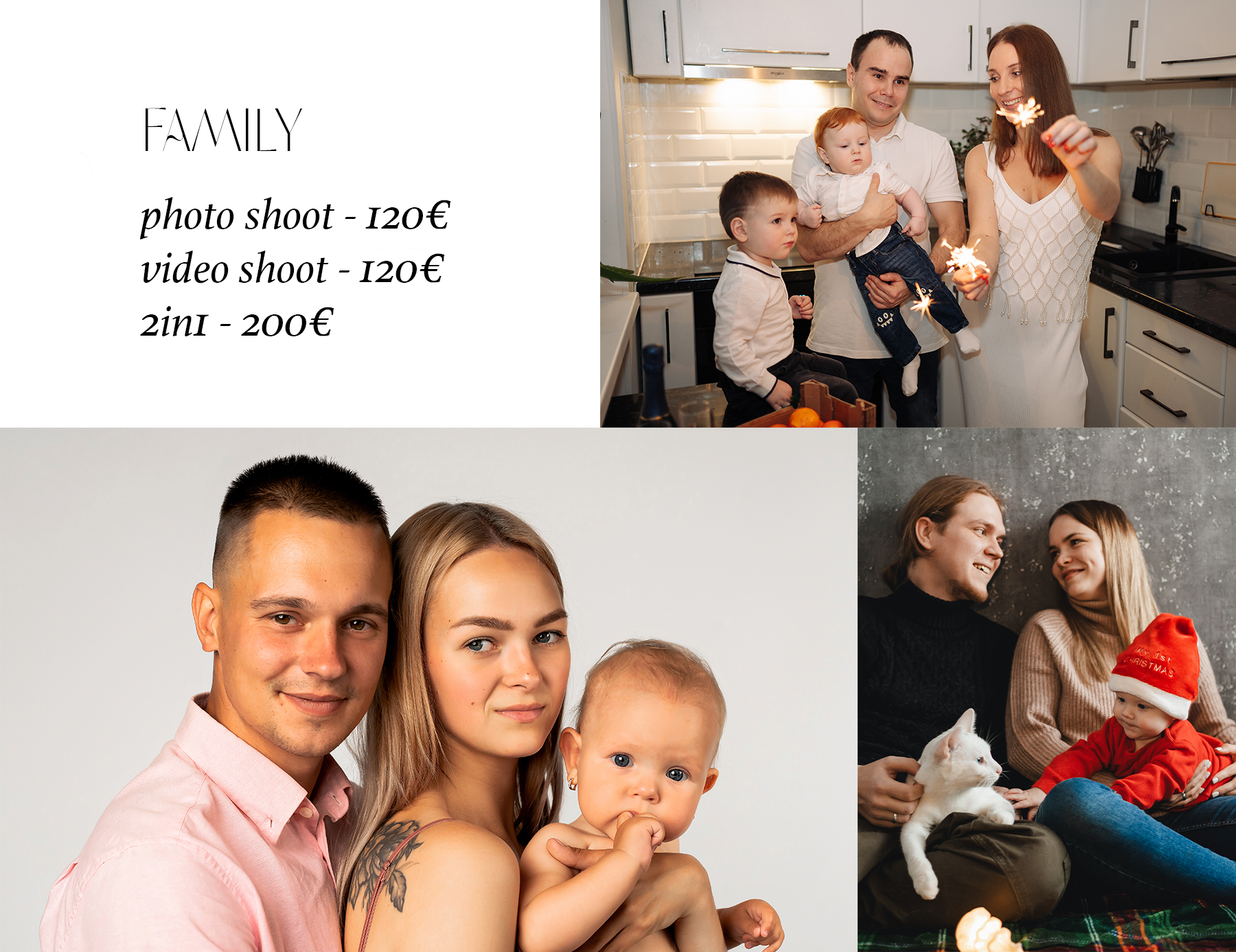 PRICE. Montenegro photographer and videographer