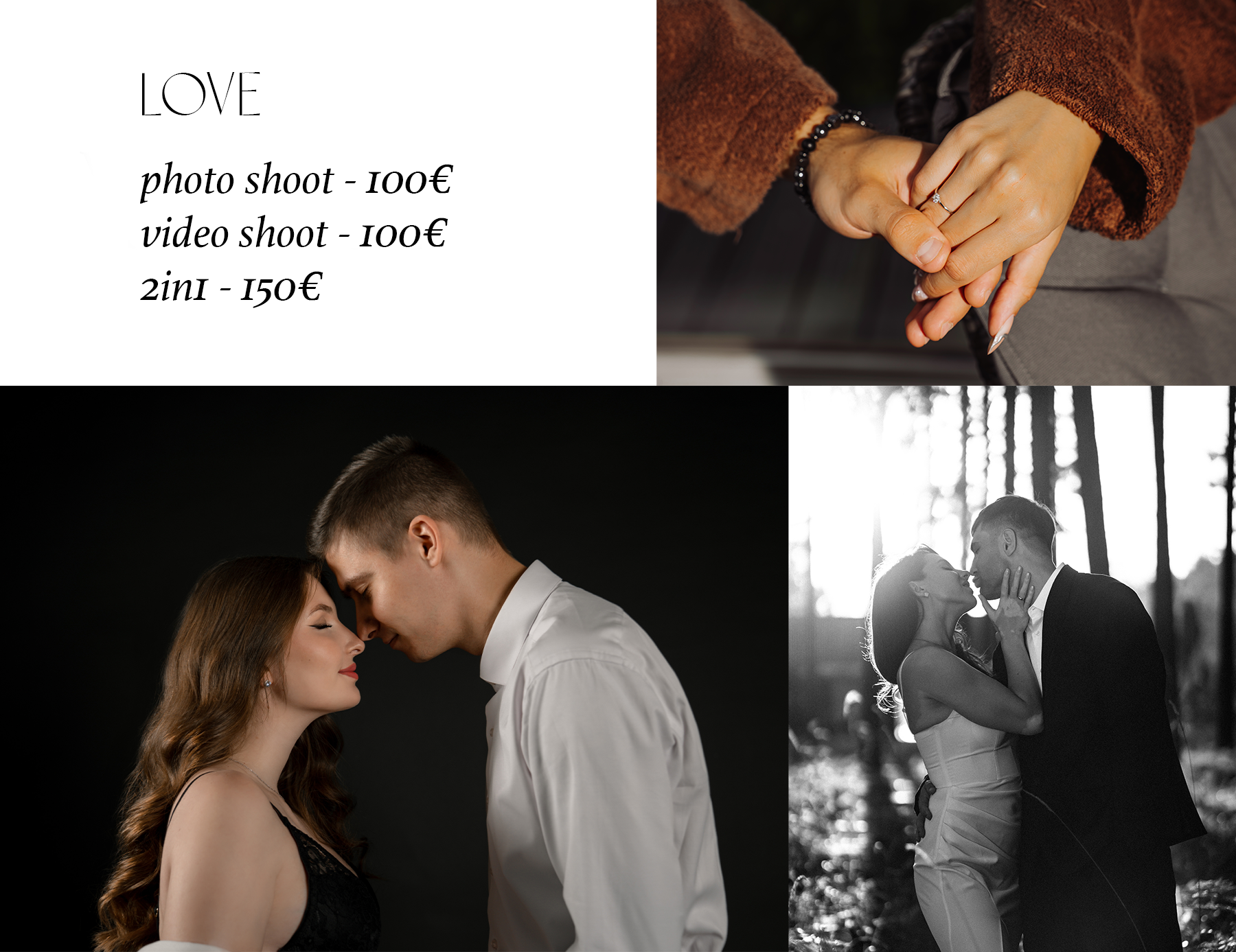 PRICE. Montenegro photographer and videographer