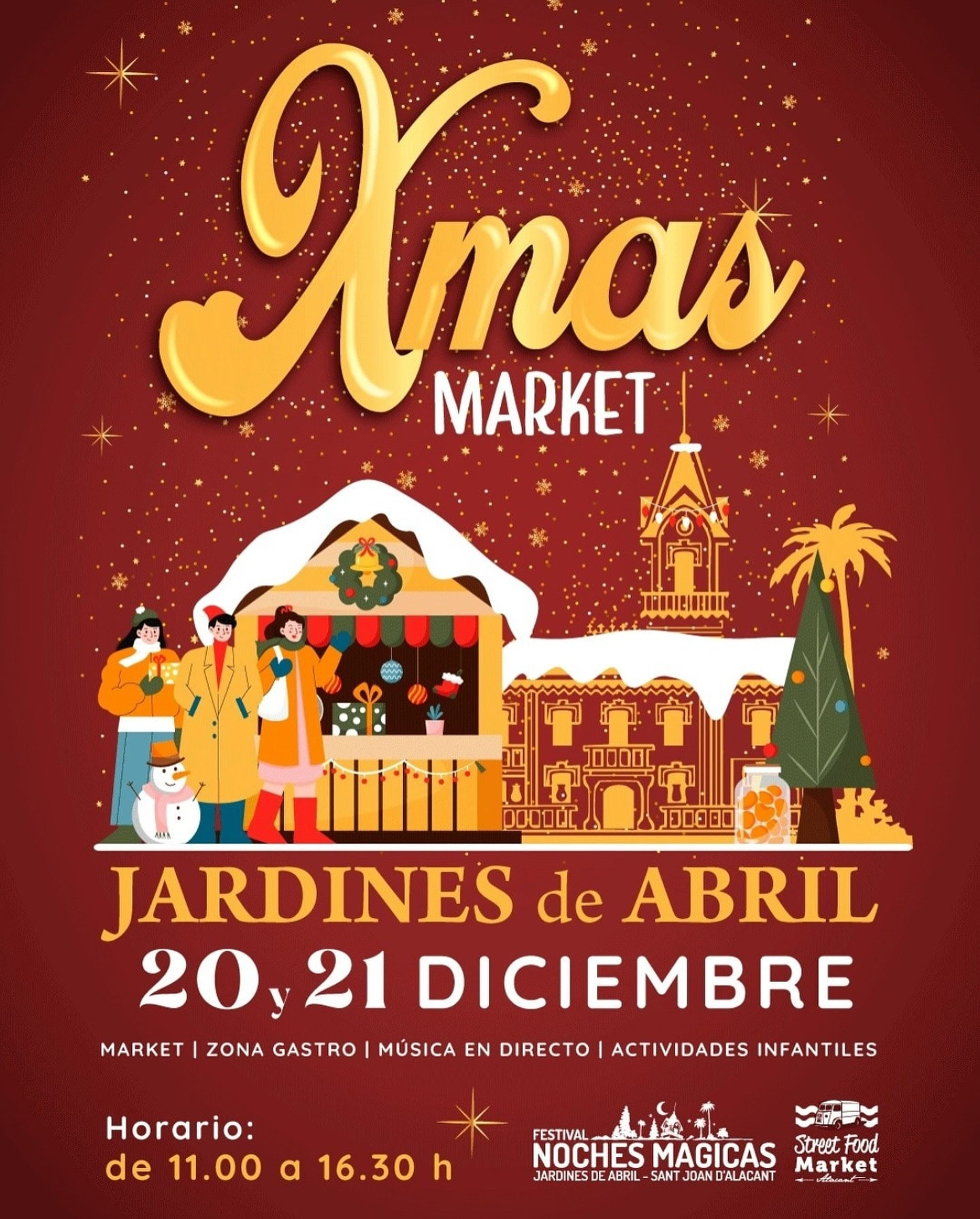 Рождественский рынок Xmas Market 2025 в Jardines de Abril, Сан-Хуан-де-Аликанте | FOTKAI