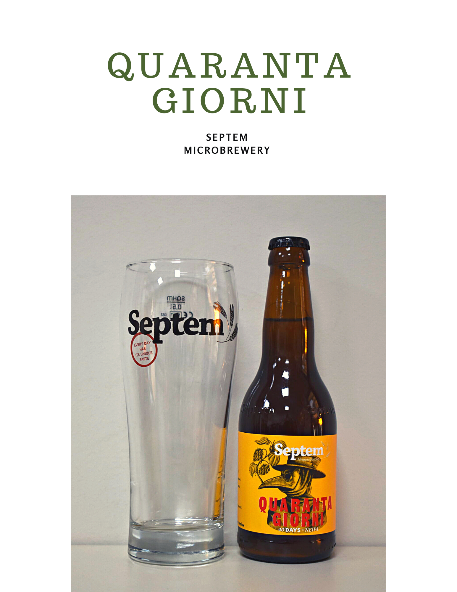 Drinks menu. Paddy’s Bar Ayia Napa