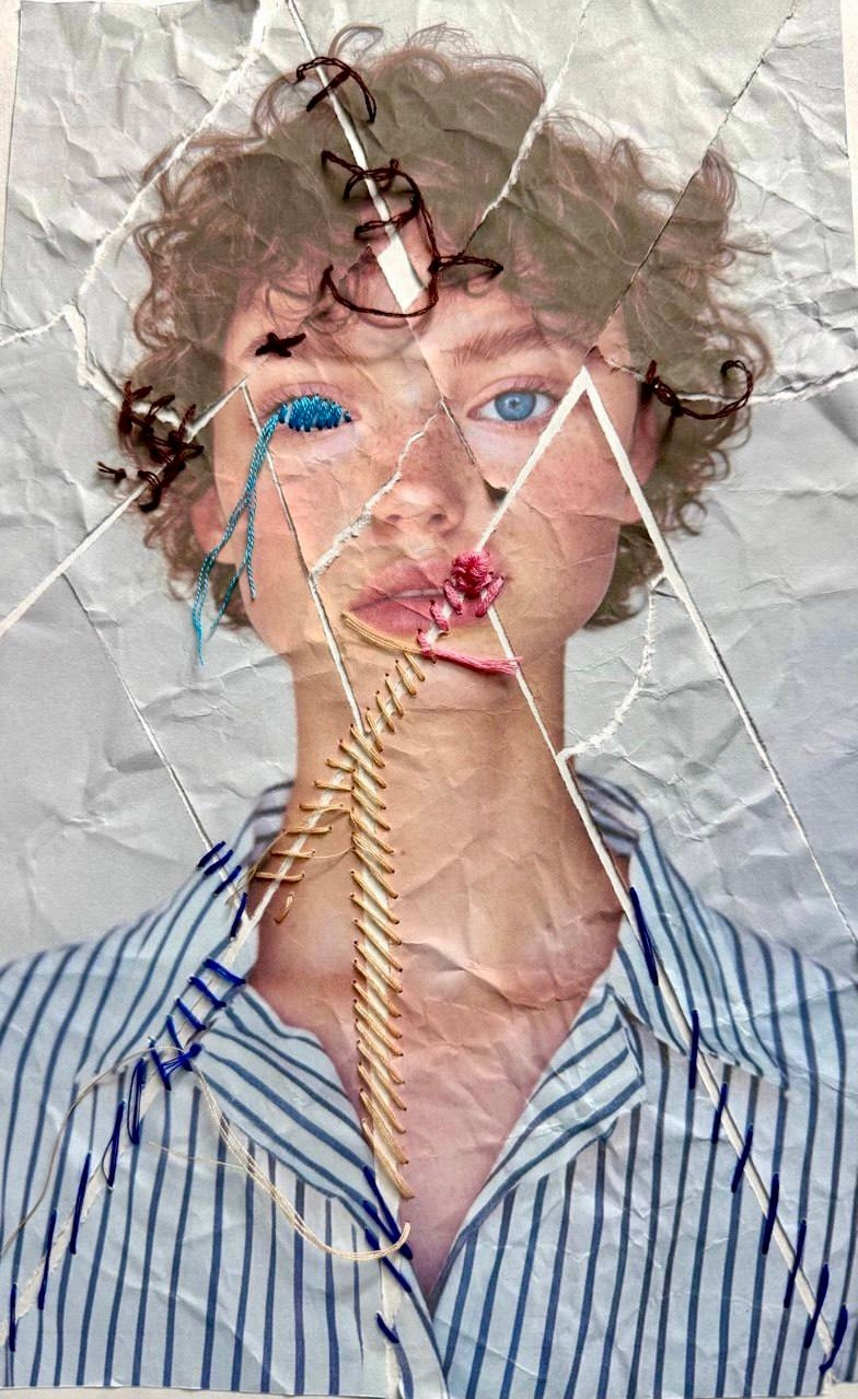 Collages. Natalia Naletova — artist and researcher working with textile, collage & memory