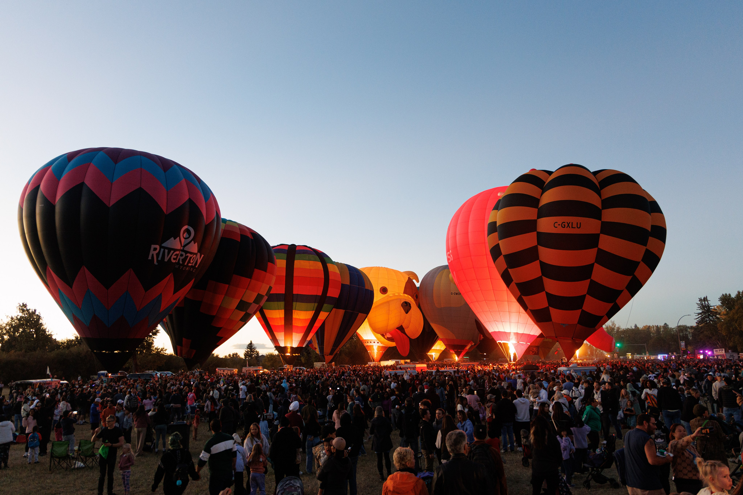 High River Balloon Festival Lights Up the Sky. ProFly.club — Professional aerial filming in Calgary