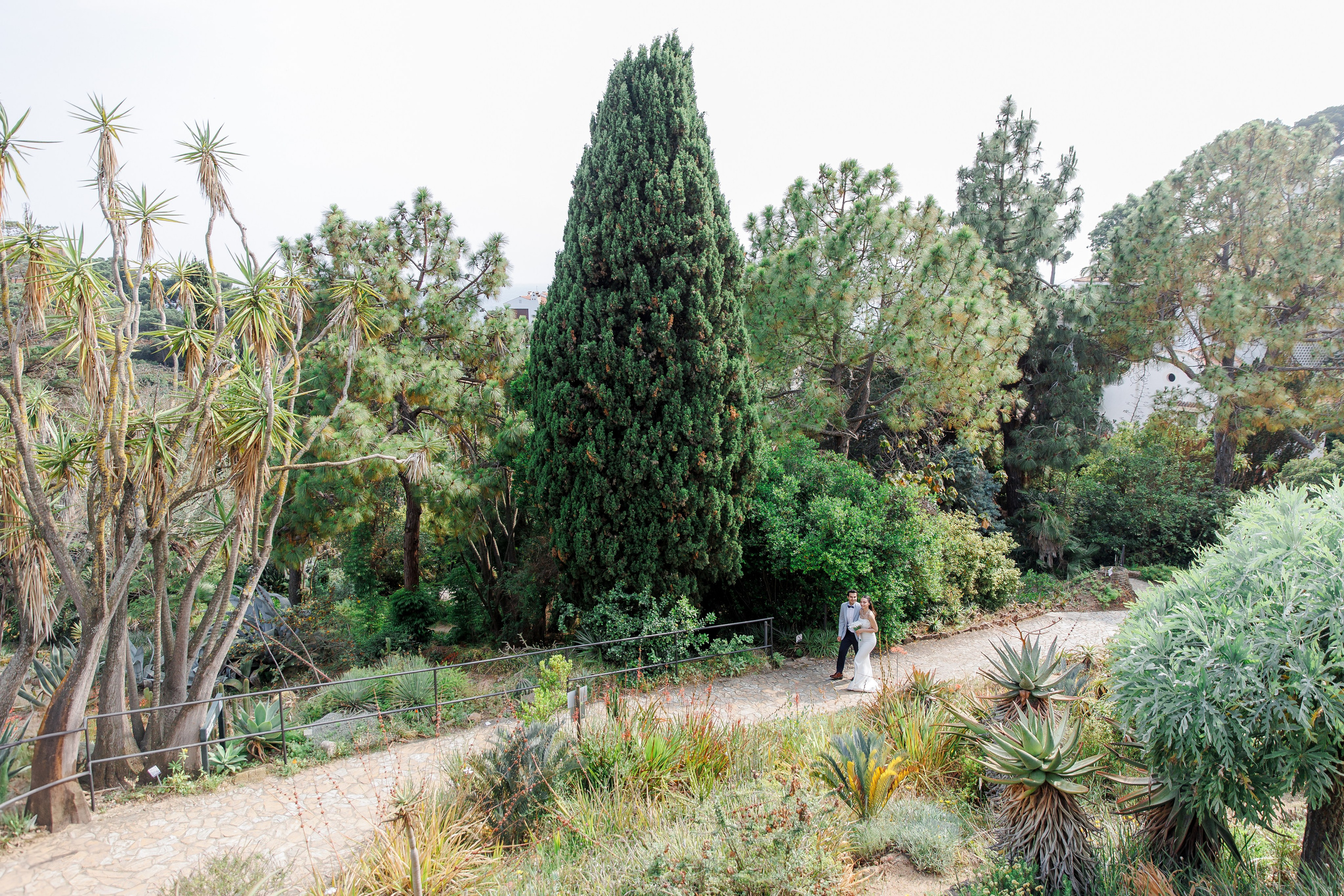 Dreamy Elopement in Marimurtra Botanical Garden. Wedding Photographer in Barcelona Lana Alekhina