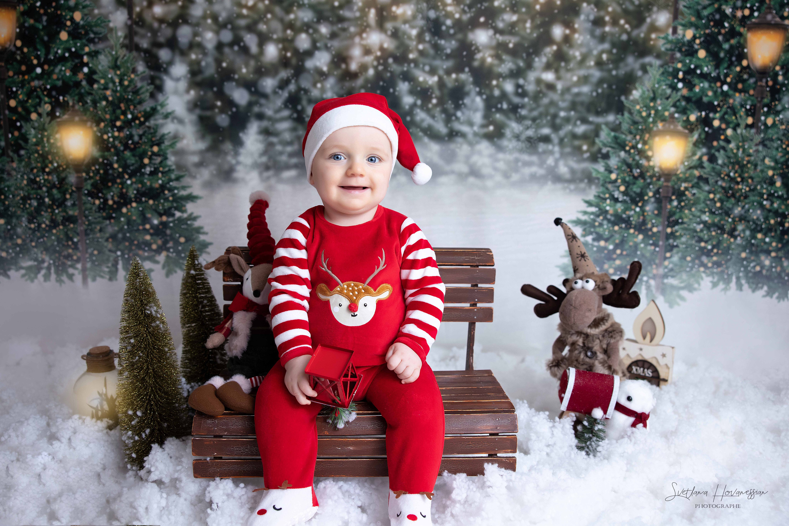 Séance Photo de Noël 2024. Photographe professionelle spécialisée dans la photographie de grosses
