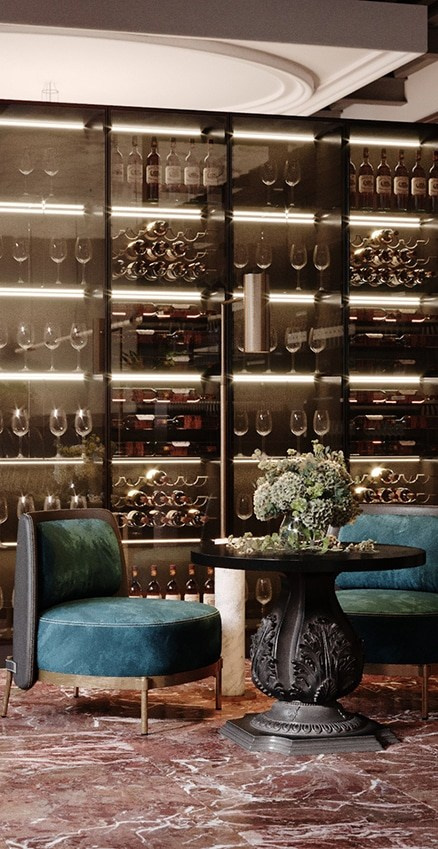 ITALIAN RESTAURANT. Interior Design & 3D Rendering | Alena Bulataya Design Buro