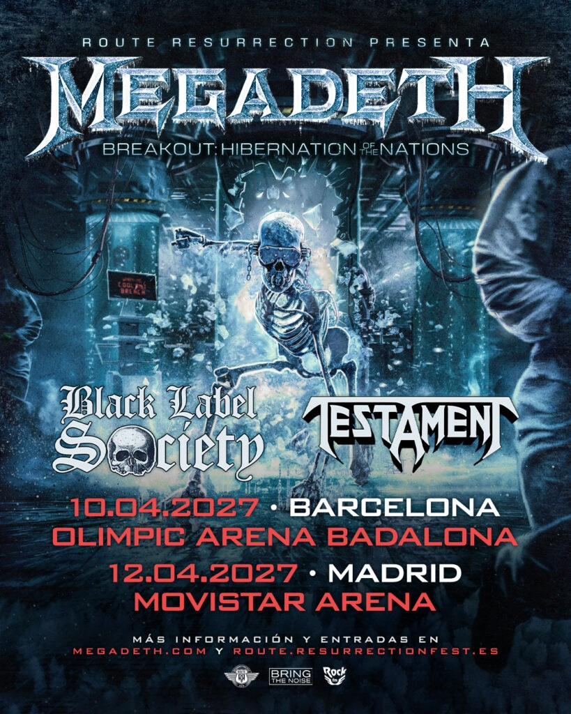 Megadeth Announce Farewell Tour Dates in Barcelona and Madrid for 2027 | FOTKAI